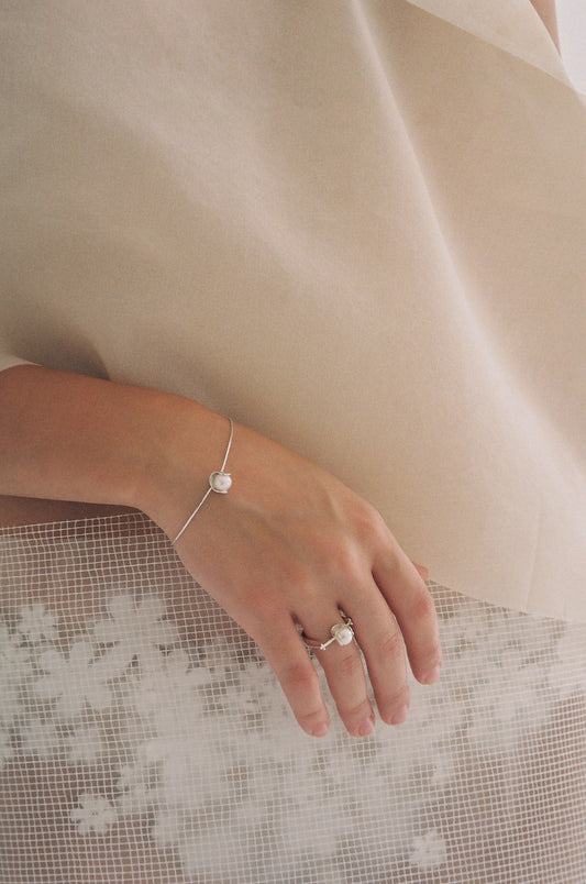 Framed Pearl Ring