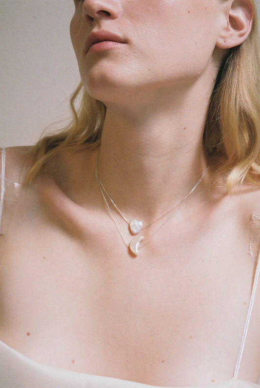 Half Moon Pearl Pendant