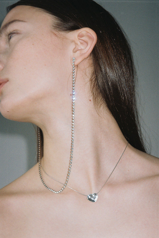 Linked Crystal Earrings