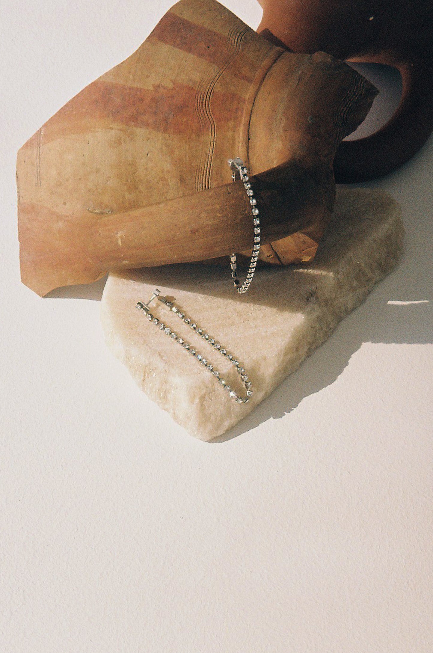 Crystal Drop Earrings, Petite