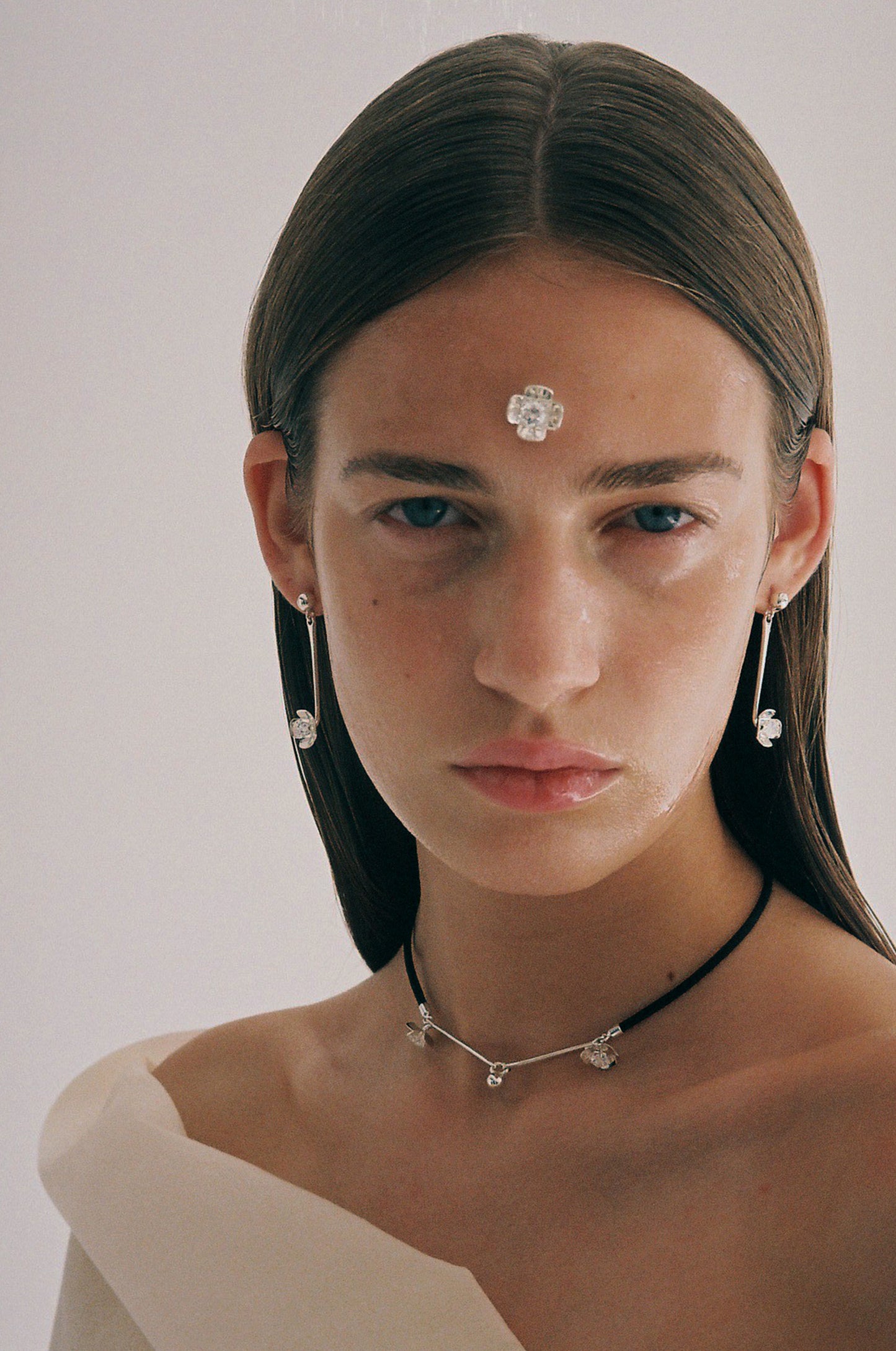 Crystal Flower Dual Choker