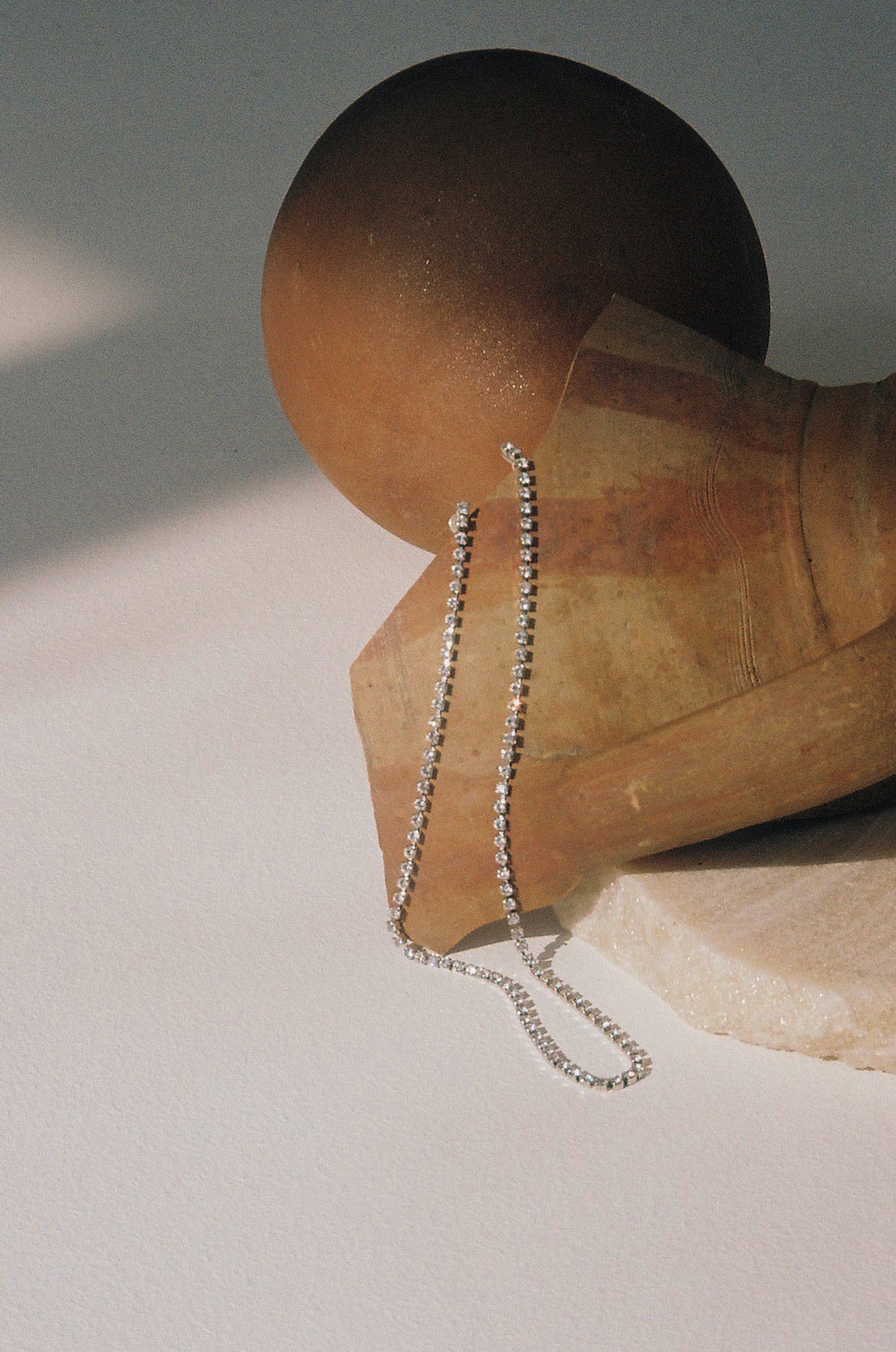 Linked Crystal Earrings