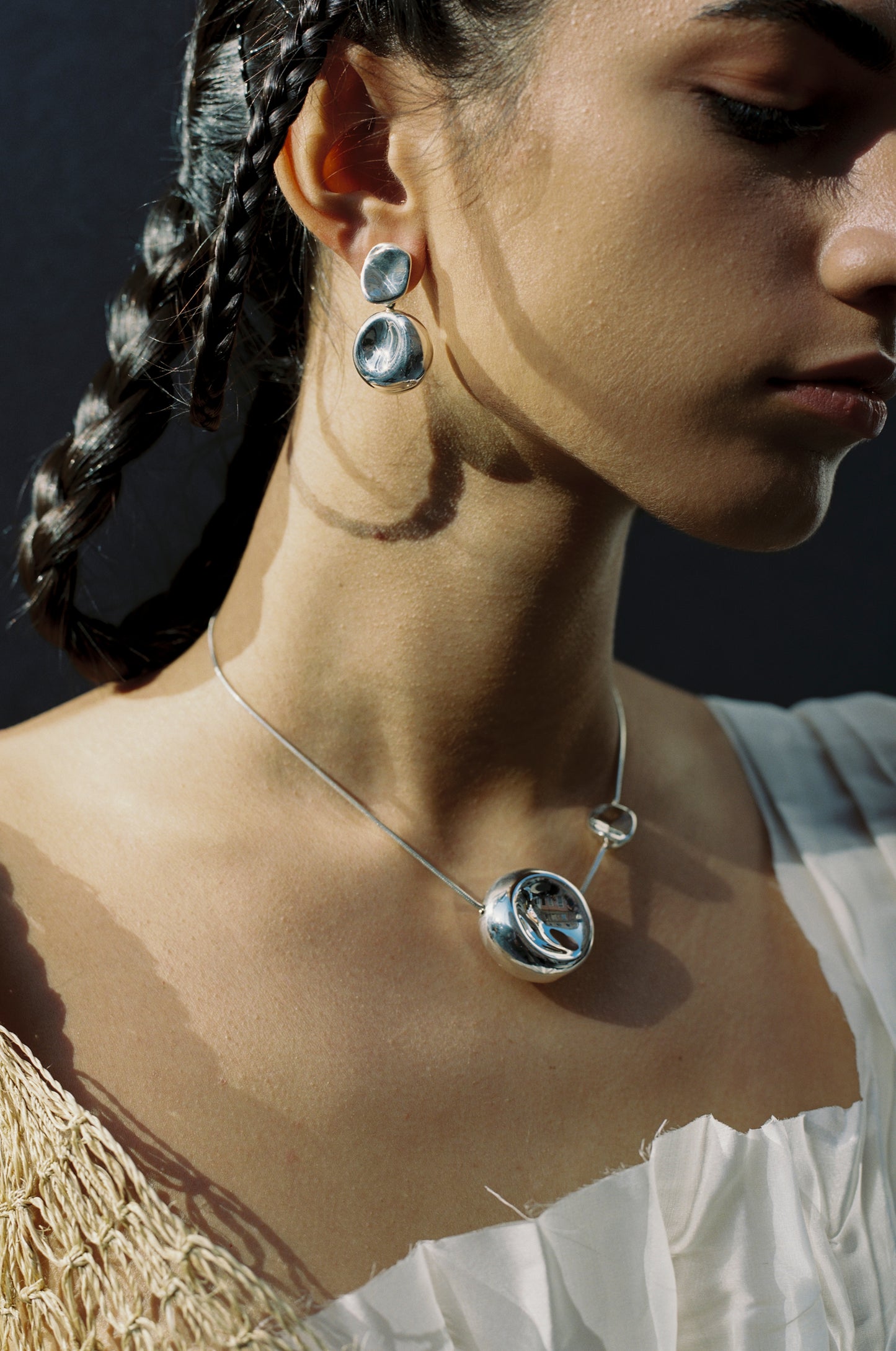Sculpture 1 Drop Earrings
