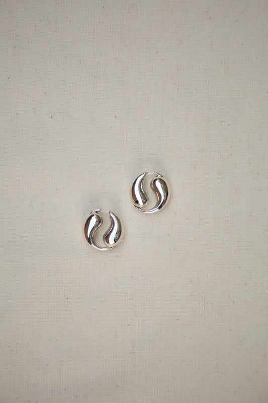 Yin Yang Earrings, Petite